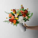PRESERVED ORANGE AND YELLOW FLOWERS ARRANGEMENT FOR YACHTS