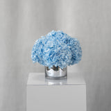 Preserved blue hydrangea arrangement for yachts