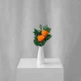 Preserved orange tropical flower arrangement for yachts