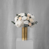 Preserved blush and white flower arrangement for yachts