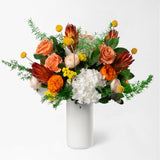 PRESERVED ORANGE AND YELLOW FLOWERS ARRANGEMENT FOR YACHTS