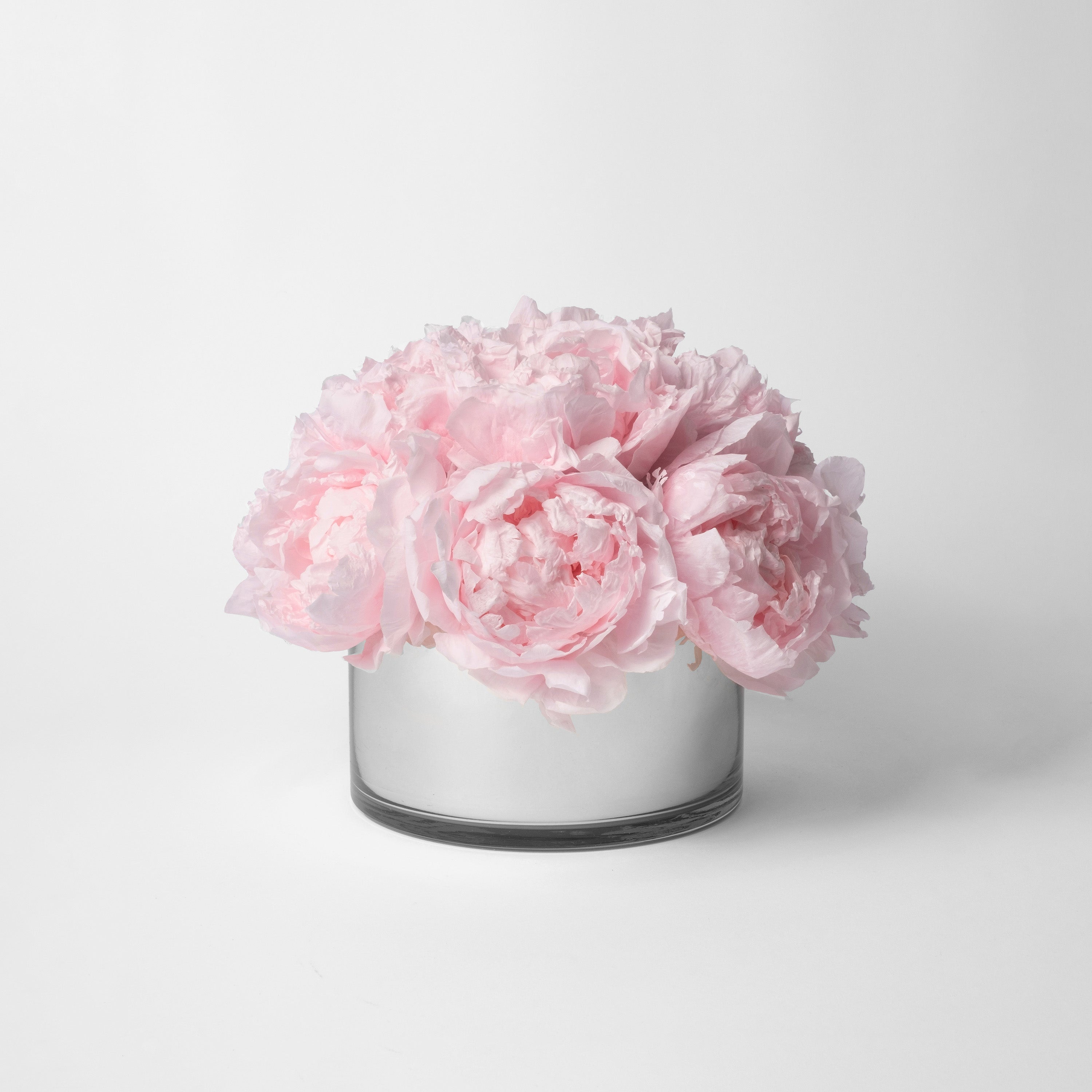Preserved pink peony arrangement for yachts