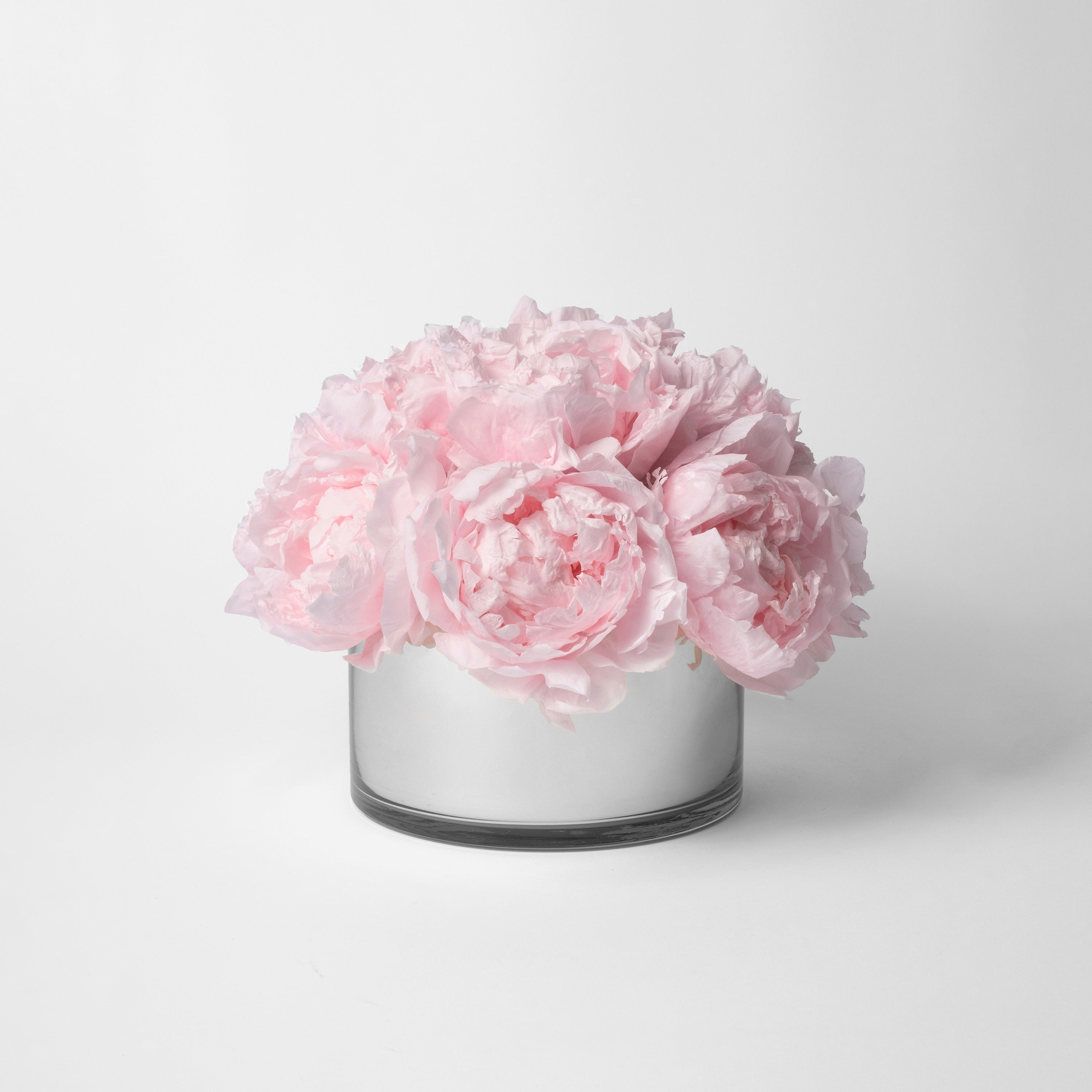 Preserved pink peony arrangement for yachts